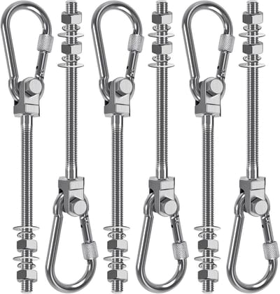 Schommelhaak voor Plafondbevestiging - 304 RVS Hanger voor Zware Lading, Ideaal voor Schommels, Hangmatstoelen en Yoga Boxzakken