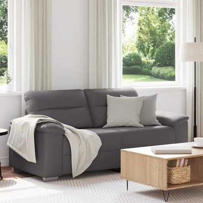 vidaXL - 2-zitsbank - grijs - 180x81x84 - cm - kunstleer