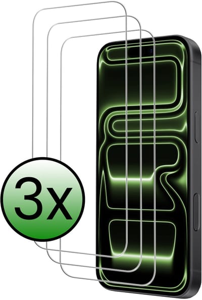 Screenprotector - 3 Stuks Geschikt voor iPhone 17 Pro / 18 Pro - Volledige Dekking - Beschermglas - Gehard Glas - Tempered Glass - Screen Protector