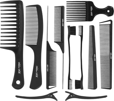 SalonSilk Haarkam voor Vrouwen - Naturel Zwart