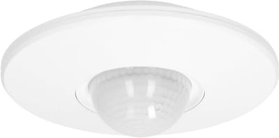 Ronde Bewegingsmelder met 3 Sensoren - 360 Graden Infrarood Sensor, IP20 - Aanpasbare LUX en Tijdinstelling voor Ledverlichting