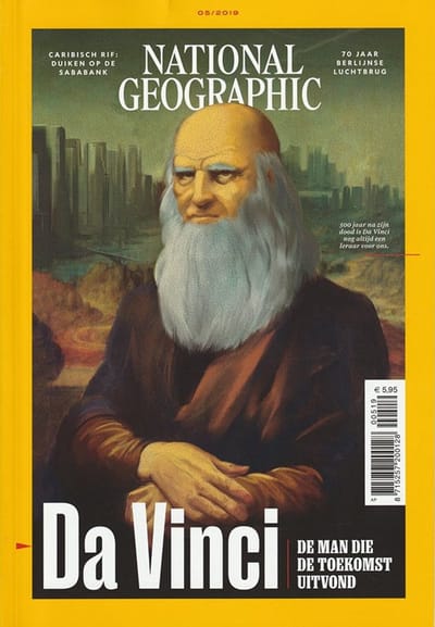 NATIONAL GEOGRAPHIC MEI 2019 EDITIE 5 NEDERLANDS TIJDSCHRIFT DA VINCI DE MAN DIE DE TOEKOMST UITVOND