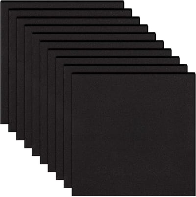 Schuimplaat - Geluidsisolatie - Handwerk projecten - Hoge dichtheid - 10 stuks 200mm - Zwart