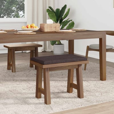 vidaXL - Bankkussen - Stof - Donkerbruin - Diepte - 35 - cm