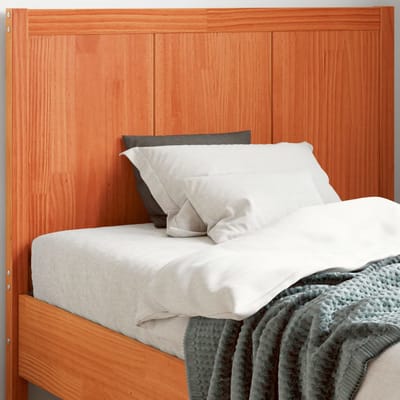 vidaXL Hoofdbord 100 cm massief grenenhout wasbruin