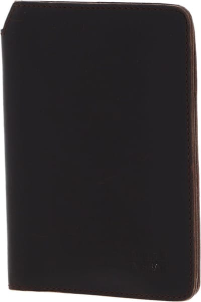 BUCKLE & SEAM Leren Identiteitskaarthoesje Concorde Passport Case Brown Donkerbruin