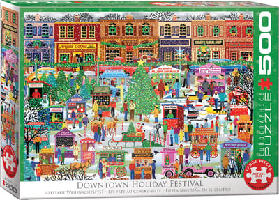 Eurographics - Kerstmis Stadsfestival [Downtown Holiday Festival] - Mark Frost - 500 stukjes 68×48cm (b×h) - Legpuzzel