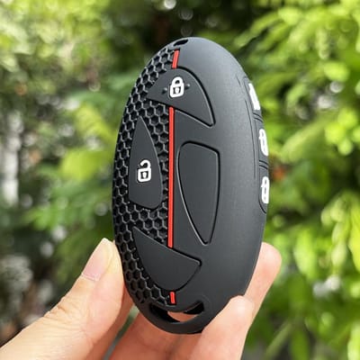 Siliconen Auto Sleutelhoesje Voor Hyundai Kona Ev N-Line Tucson Grandeur Gn7 Ioniq 6 Santa Fe Mx5 Tuin Gl Afstandsbediening Sleutel Bescherming gray