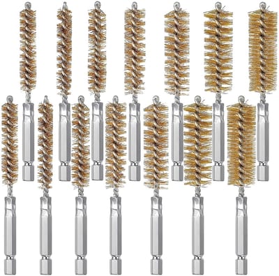 Dailygoods - Cilinderborstels - Draadborstel Boormachine - Roestvrij Staal - Buisborstel 8-25 mm - Reinigingsborstel voor Open Haarden - Cilinder Draa...