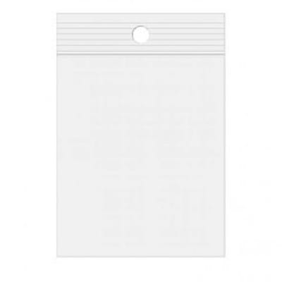 Gripzakken met Ophanggat 6,5x15cm100 Micron (100 stuks) | gripzak | ziplock zakken | ziplock zakjes