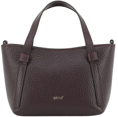 abro handtas schoudertas Leather Tekla COSMO Mini Handbag Burgundy (rood)paars