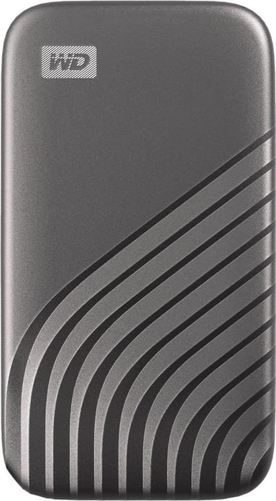 WD My Passport 500 GB Externe SSD harde schijf (2,5 inch) USB-C Grijs WDBAGF5000AGY-WESN