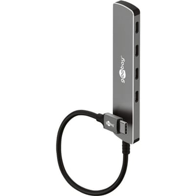 Goobay USB hub (USB-C) | 4x USB-C | USB3.0 5 Gbps | aluminium | 0,10 meter