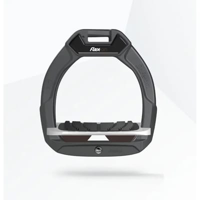 Veiligheidsstijgbeugels Ruiter Inclinatie Grip Antraciet/Grijs/Bruin Kinderen Flex-On Safe-On