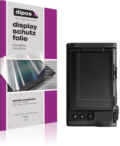 dipos – 4x Beschermfolie geschikt voor Nikon ZR | Krasbestendige & heldere Screenprotector Ultra-Thin
