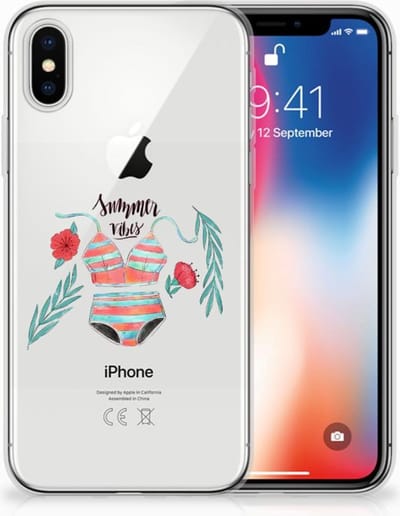 Apple iPhone X | Xs Telefoonhoesje met Naam Boho Summer