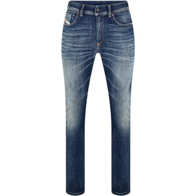 Diesel Sleenker skinny jeans van biologisch katoen voor heren (Medium Blauw)