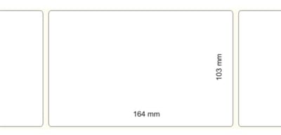 Zelfklevende etiketten 103 mm x 164 mm - 1800 stuks