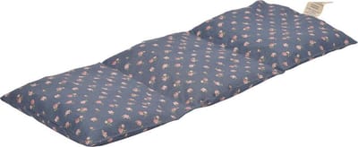Kersenpitje Cervico 50 x 20 cm | Donker Blauw met Bloemen, Warmte Kussen - Opwarmbaar - Koud Warm Kompres