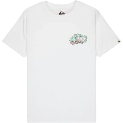 Quiksilver Skeleton Ride T-shirt Met Korte Mouwen Wit 10 Years Jongen