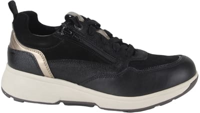 Xsensible Combi G Sneaker Sneakers - Suède - Dames - Zwart - Maat 43