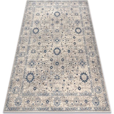 Kleden Rugsx Wollen tapijt NAIN Frame ornament 7586/51935 beige 240x340 cm