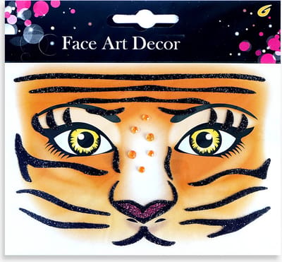 LOUD AND CLEAR® - Face Jewels - Glitters Gezicht - Festival Glitter - Plak Diamantjes - Tijger - Leeuw