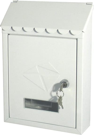 Brievenbus model Iron kleur crème - afmetingen 300x210x70 mm