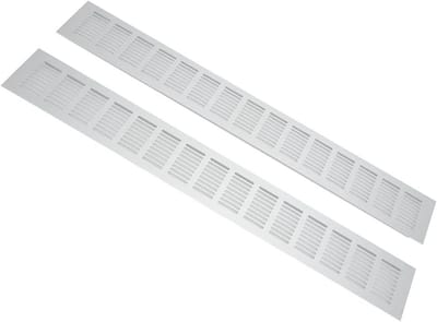 Ventilatie Rooster - Lucht Roosters - Kasten Ventileren - Aluminiumlegering - 80 x 600mm - Zilver