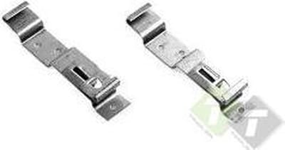 Kentekenplaathouder rvs set, 3 montagegaten, snel wisselen dmv veersysteem