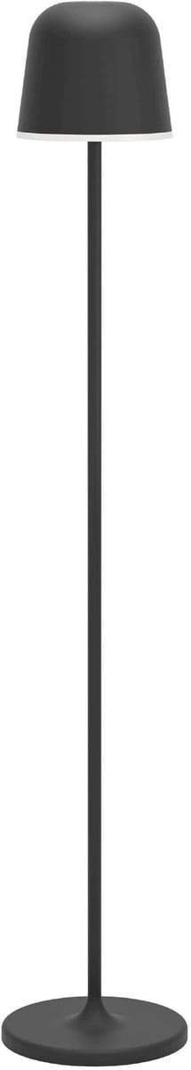 EGLO Mannera-L Staande lamp Binnen en Buiten - Oplaadbaar (tot 47 uur licht) - 140 cm - Zwart/Wit - Draadloos - Dimbaar