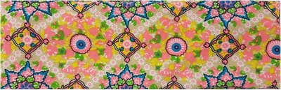 Haarsoires Haarband Stof 6cm - Fantasie Patroon - Multicolor Roze