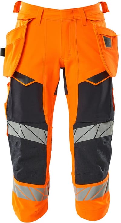 Mascot Accelerate Safe Driekwart broek met spijkerzakken 19049-711 - hi-vis oranje/donkermarine - C44