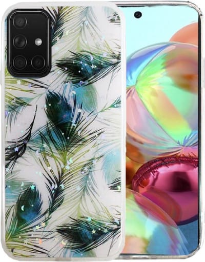 Silicone/TPU back cover Geschikt voor Samsung Galaxy A71 4G print + Gratis screenprotector (3)