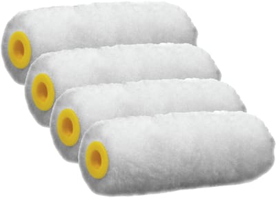 Sorex Vacht Muur verfrollers - 4x - polyester - eenmalig gebruik - 4 x 10 cm - Schilderen - Plafonds