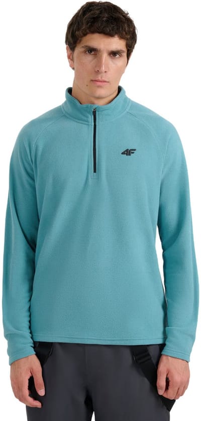 4F Sweater Fleeceowa Heren Zeegroen Groen - Maat S