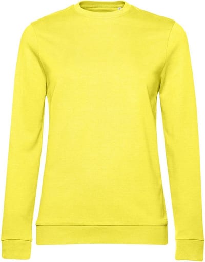 B&C Dames/dames Set-in Sweatshirt (Zonnegeel)