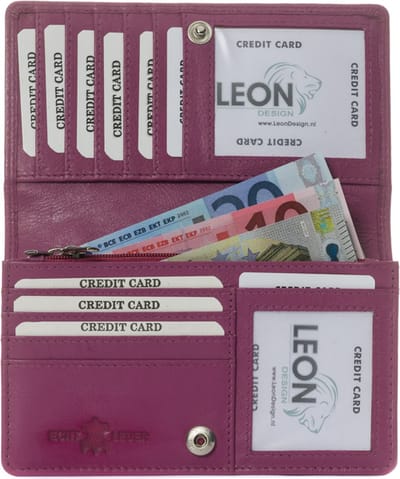 Portemonnee - Portemonnee dames - Portefeuille dames - Beurs - Dames portemonnee - Dames portemonnee leer - Cadeau - Vrouwen cadeautjes - Cadeau voor vrouw - Kado vrouwen - Kado vrouwen verjaardag - Cadeau voor vriendin - Voor haar - Cadeau voor mama