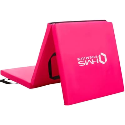 HMS Premium Opvouwbare Fitness Mat - Roze