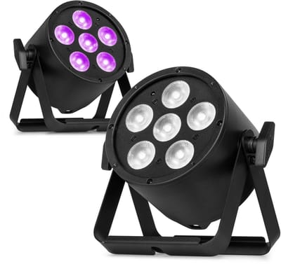 BeamZ Pro set van 2 BAC324 LED Parren - Pro Par met RGBWA-UV LED’s - 6x 10W