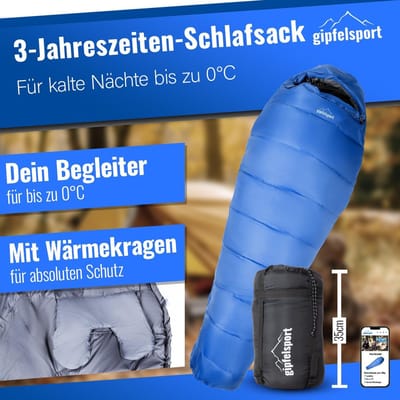 Ultralichte slaapzak 4 seizoenen [-20°C tot 15°C] Ultralichte slaapzak Ultralichte mummieslaapzak voor alle seizoenen, trekkingslaapzak voor kamperen, reizen en buitengebruik