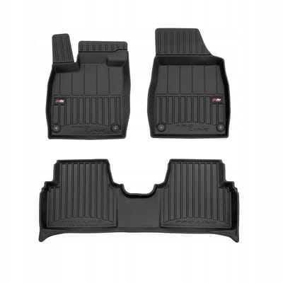 FROGUM PROLINE 3D Set - Rubberen Automatten + Kofferbakmat - Geschikt voor VW ID.3 Hatchback (vanaf 2019) - Lage laadvloer - Zwart