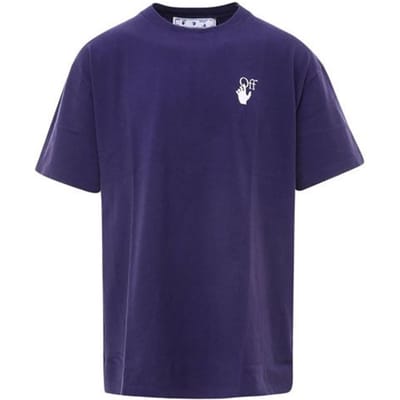 Off-White Marker Over T-shirt Astral Aura Unisex Tops Blauw OMAA038R21JER0024632 M blue