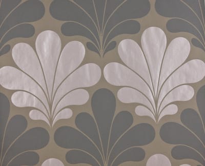 Dutch Wallcoverings Vliesbehang schelp - grijs/beige
