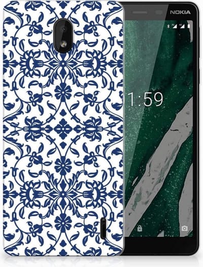Nokia 1 Plus TPU Case Flower Blue