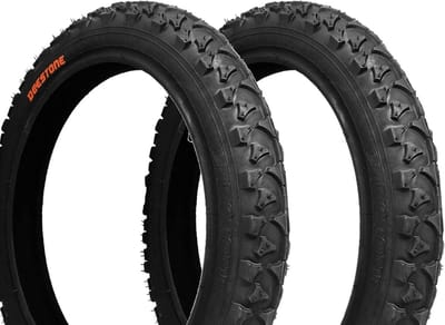 2x Zwarte Kinderfietsbanden 14 inch voor Mountainbike en Stadsgebruik