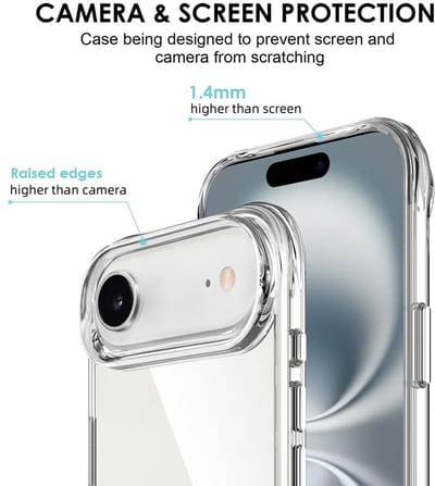 Coverup Hoesje - Geschikt voor iPhone Air Hoesje - Coverup Transparant TPU Back Cover - Transparant