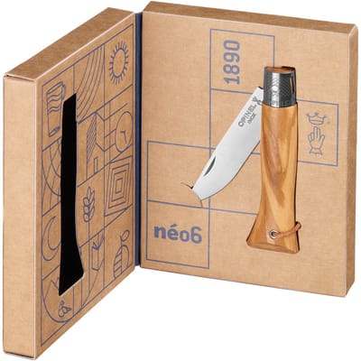 Opinel Néo6 Zakmes - Olivewod - RVS/Hout - Opiflex