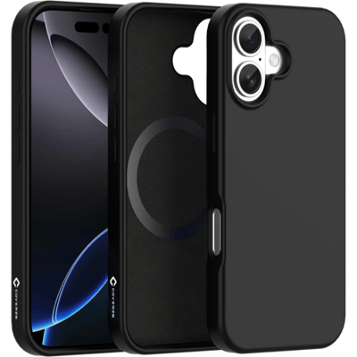 Coverzs liquid siliconen MagSafe hoesje geschikt voor iPhone 17 - Magsafe telefoonhoesje - Siliconen hoesje