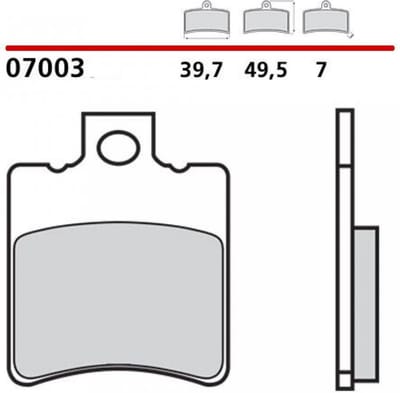 Plaquette de frein Brembo pour Scooter Honda 50 SFX 1996 à 2000 AF37A / AV Neuf